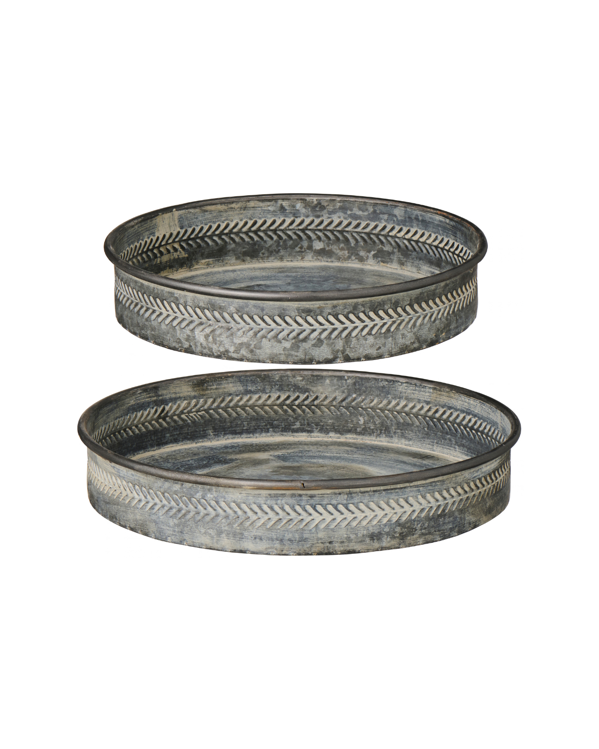 Metalitablett rund - 2er-Set