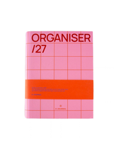 Spiral-Journal 2027 – Kariert Pink/Rot