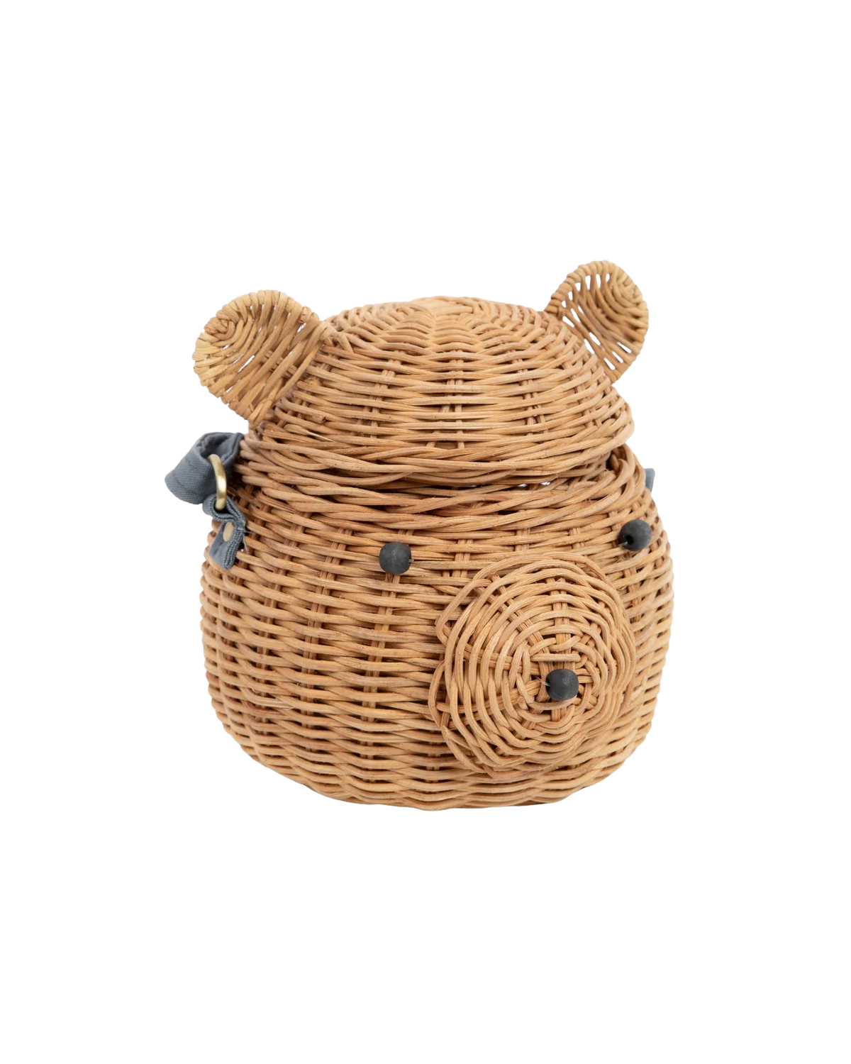 Tasche Bär aus Rattan – Natur