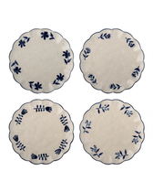 Teller Eimy – Blau (4er-Set)