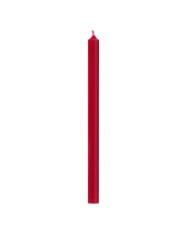Dünne hohe Kerze - rot (20 cm)