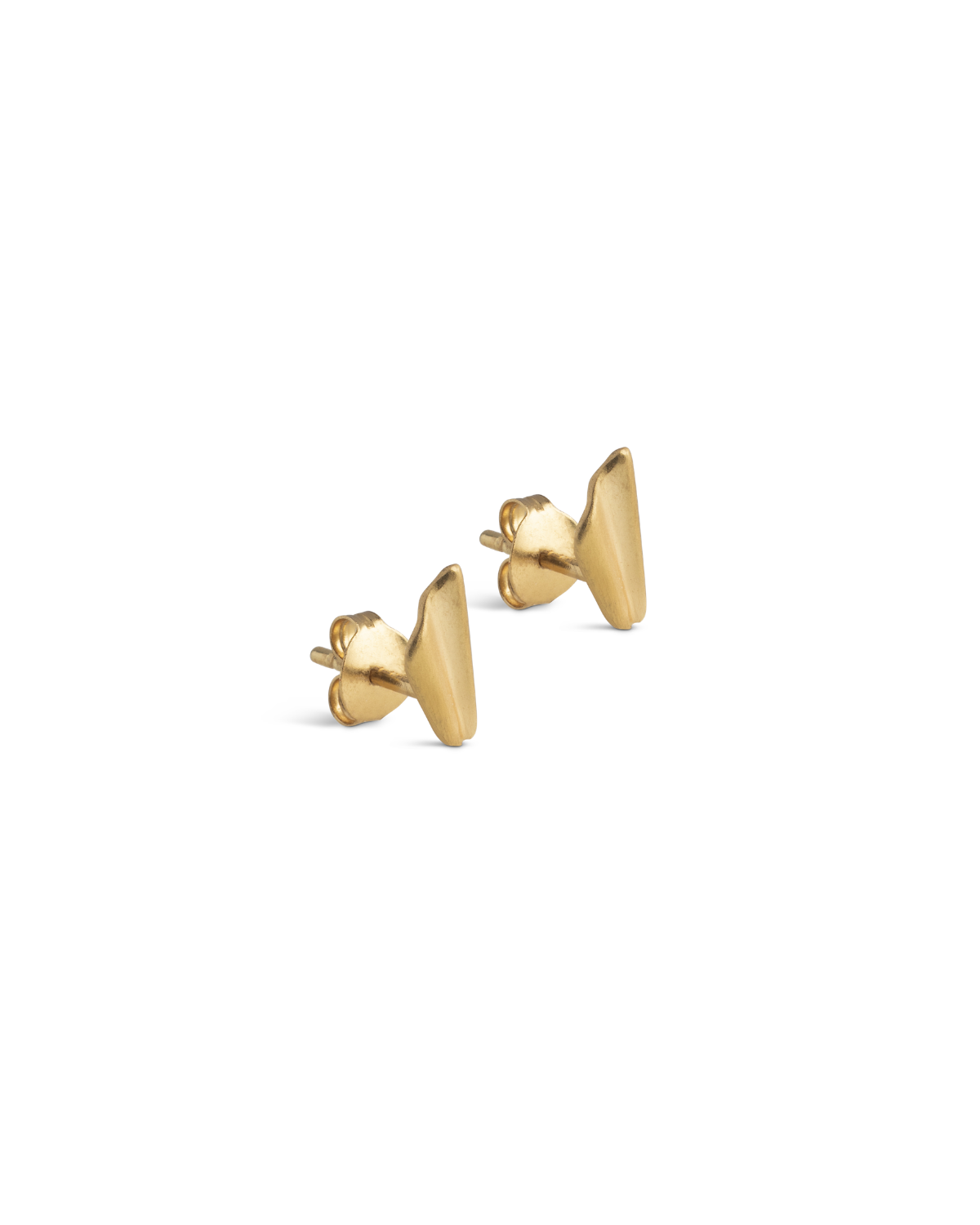 Studs Wave Leaf - Gold