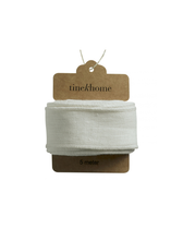 Dekoband aus Leinen - Cream (4 cm x 5 m)