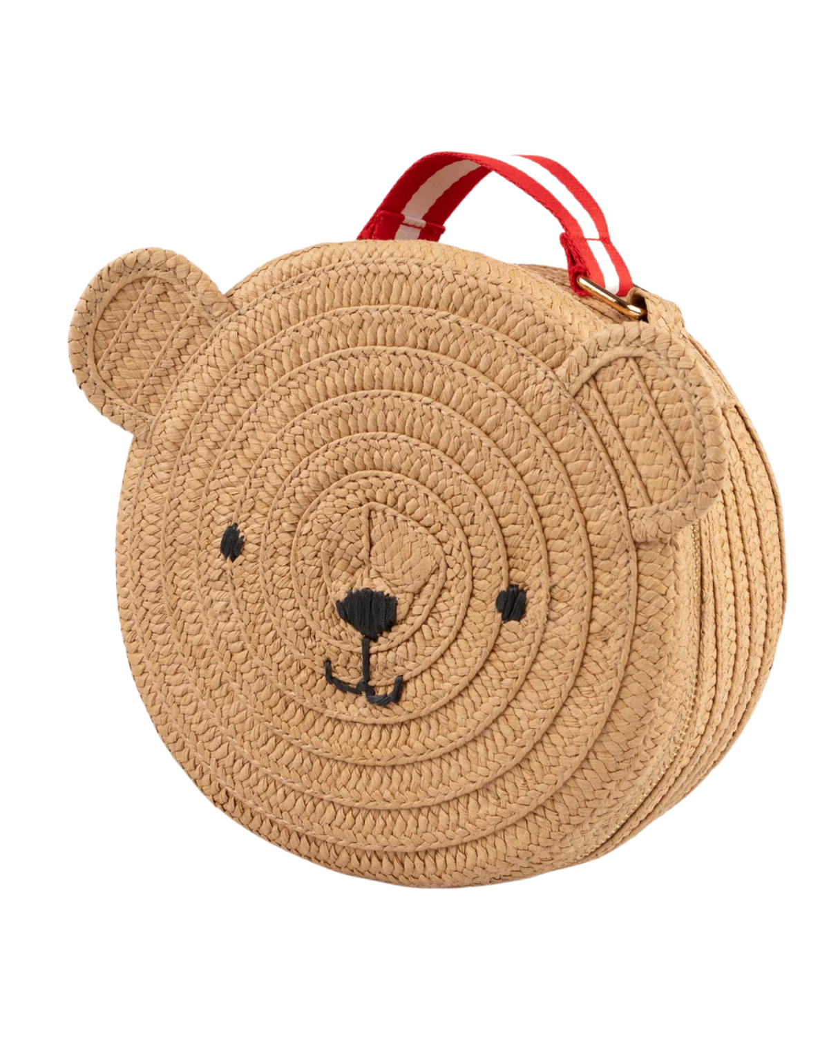 Tasche Bär aus gewebtem Papier – Braun