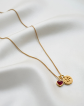 Anhänger Beloved Heart Pendant Pink Quartz - gold