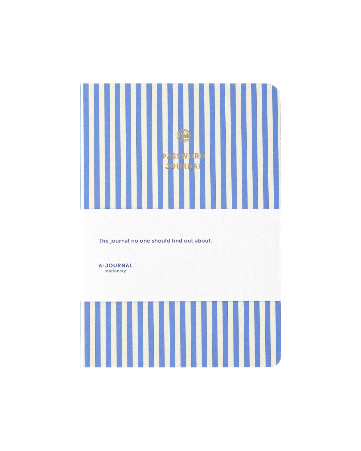 Passwort Tagebuch - Streifen Blau