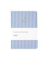 Passwort Tagebuch - Streifen Blau