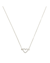 Halskette Stone Heart - silber crystal