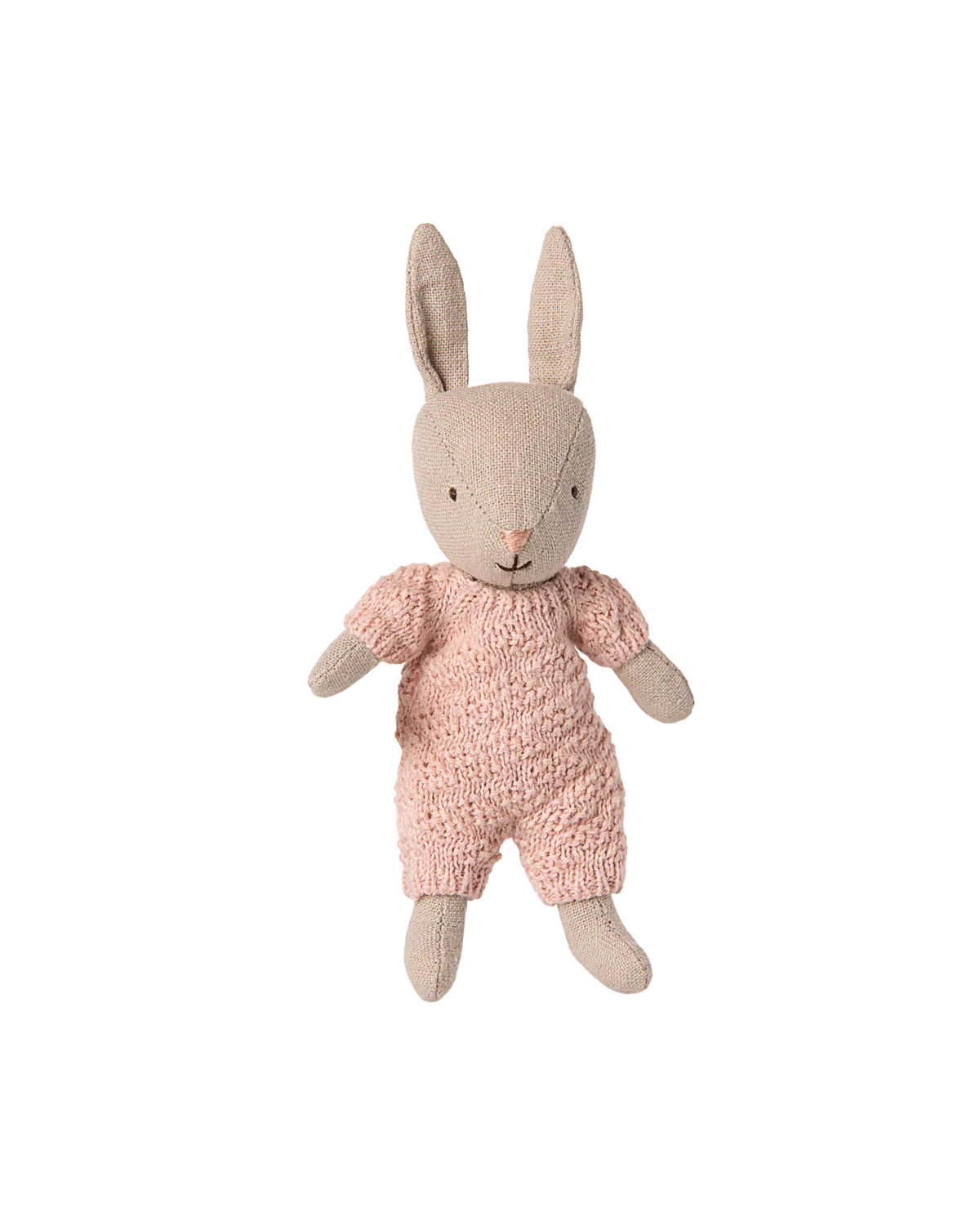 Kaninchen Mikro - Rosa Strickanzug