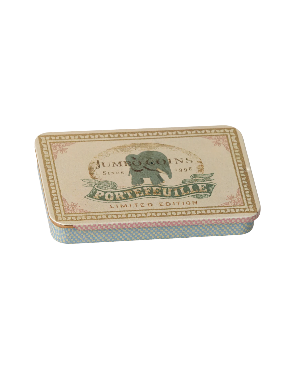 Metall-Schiebedose - Jumbo Coins Blue