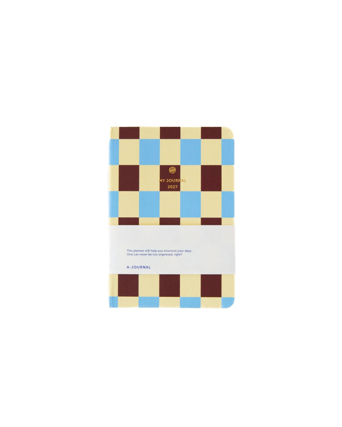 My Journal Planer 2027 - Kariert/Blau Vanille Schokolade