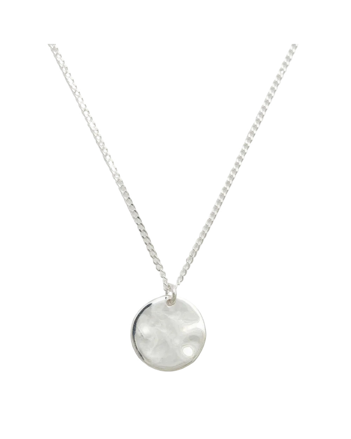 Halskette Minimalistica Hammered - silber
