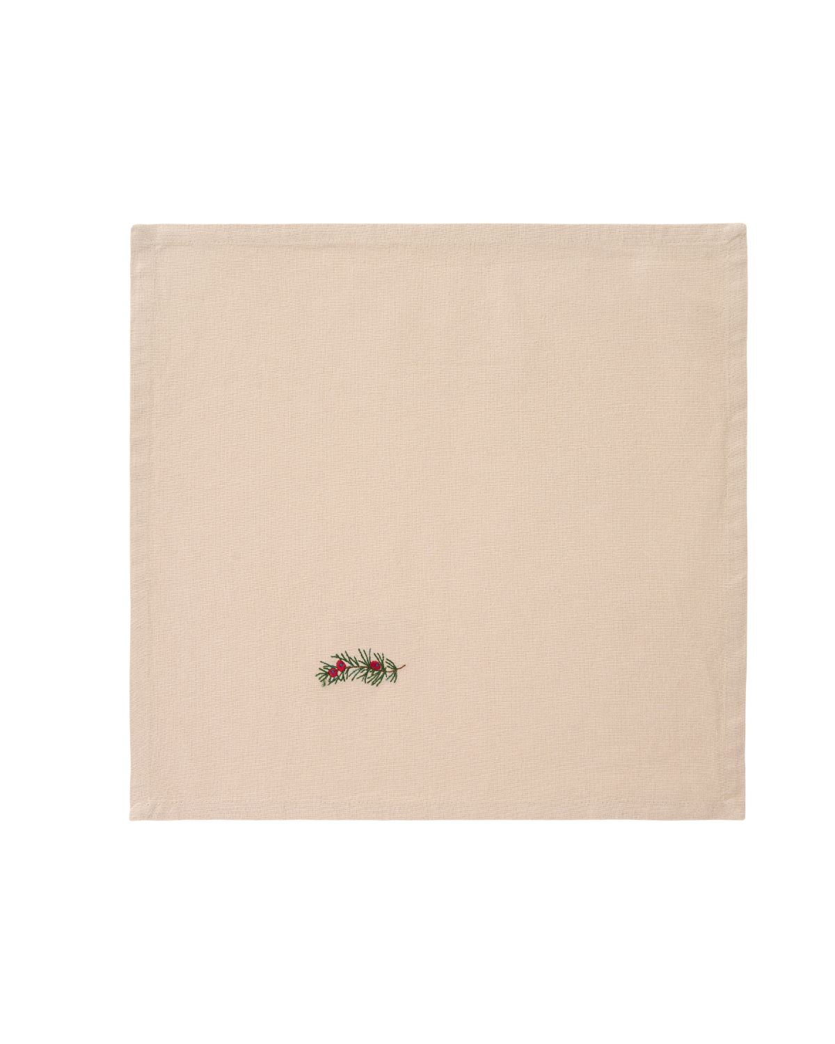 Bestickte Stoffserviette - Beeren