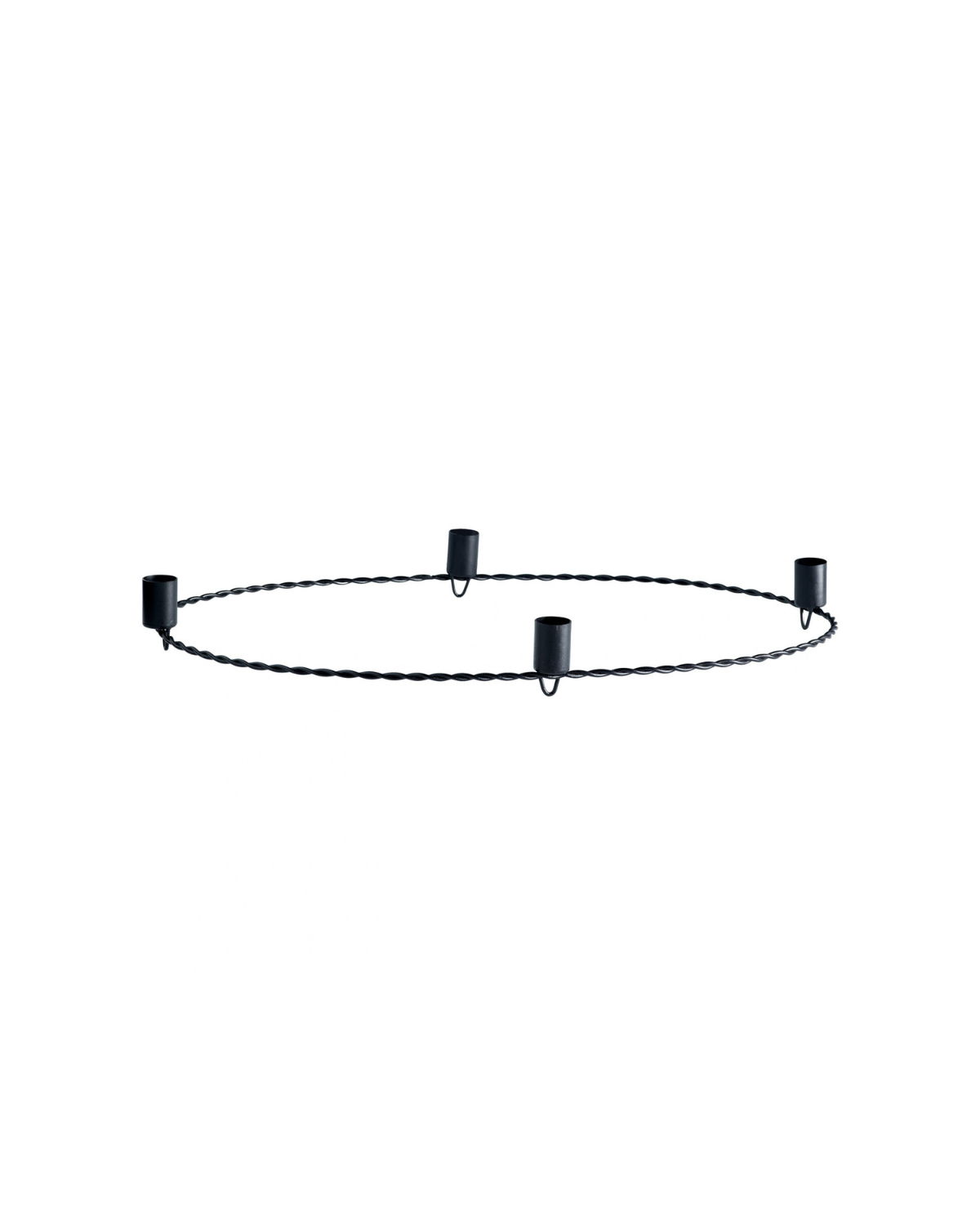 Kerzenhalter aus Metall - Oval