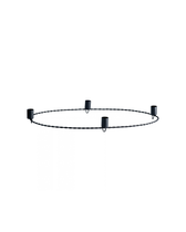 Kerzenhalter aus Metall - Oval