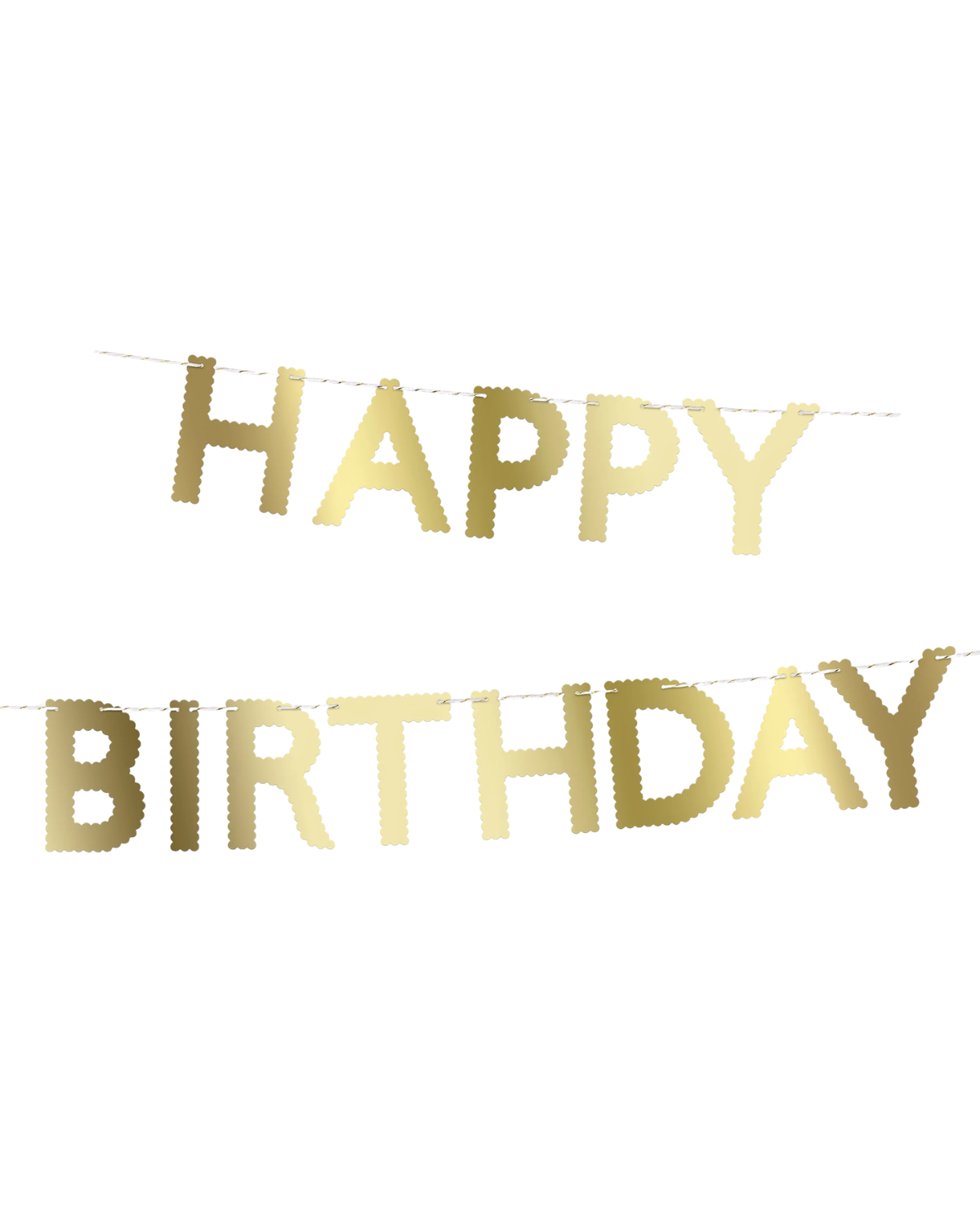 Girlande Happy Birthday - Gold