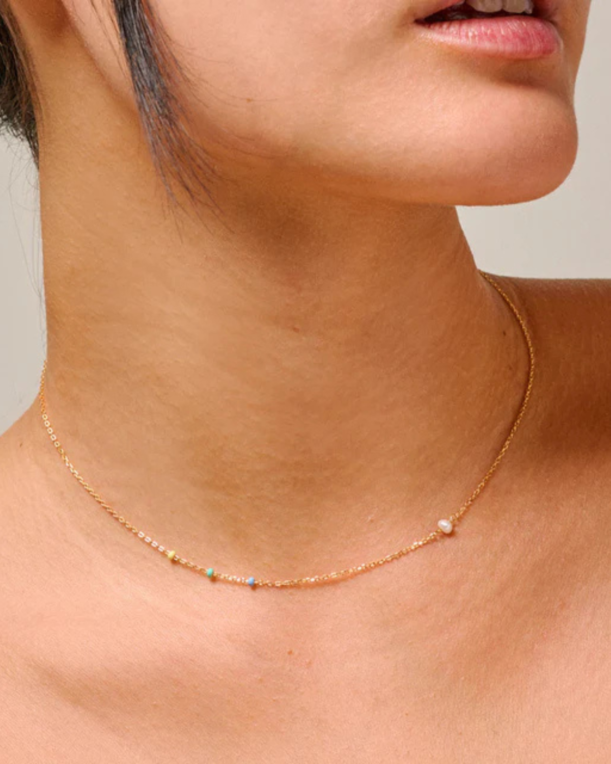 Halskette Lola Simple - Gold/Citrus Sky