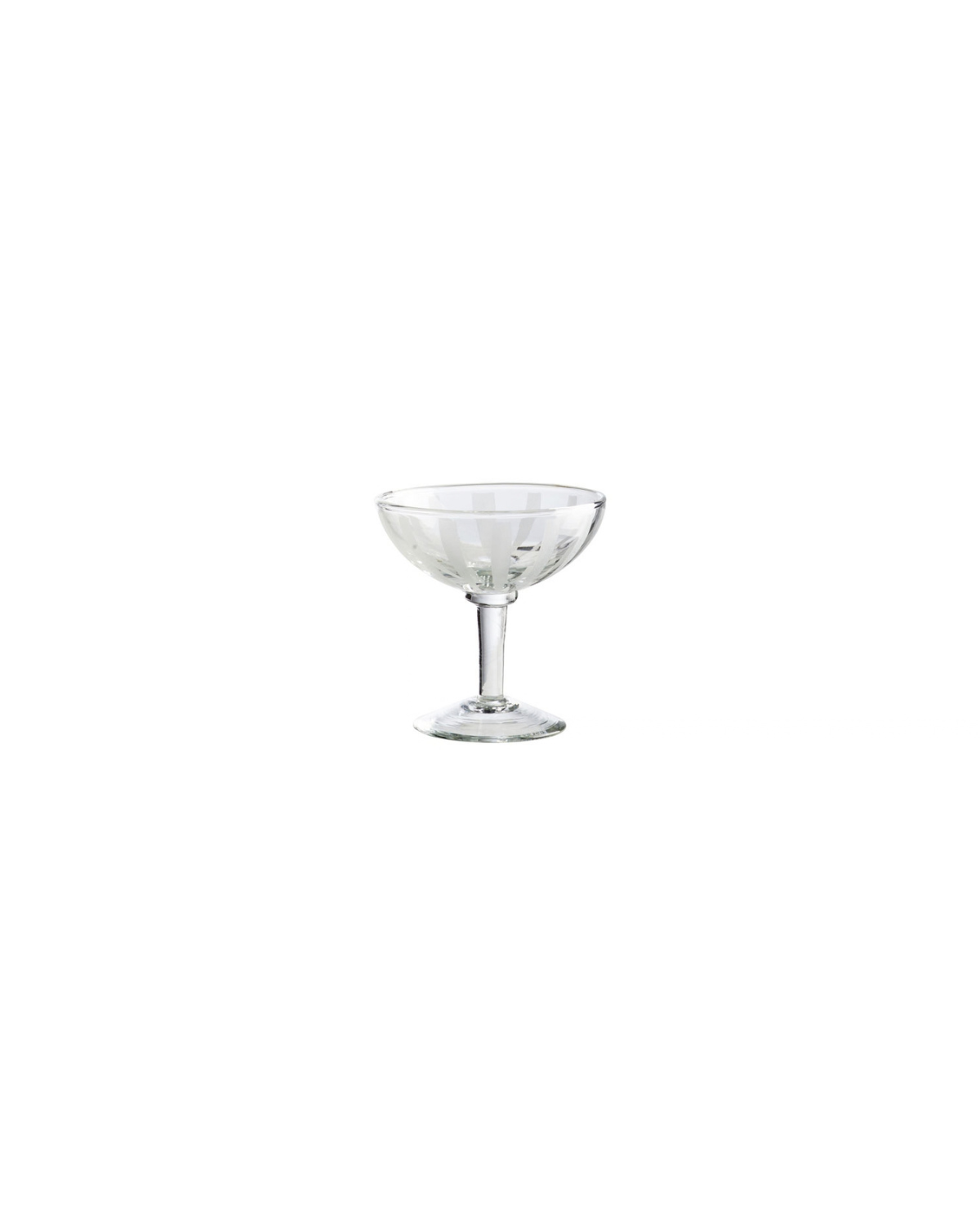 Cocktailglas mit Rillenmuster - Coupè Glas