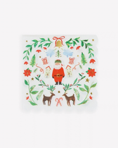 Kleine Servietten Weihnachtsmann