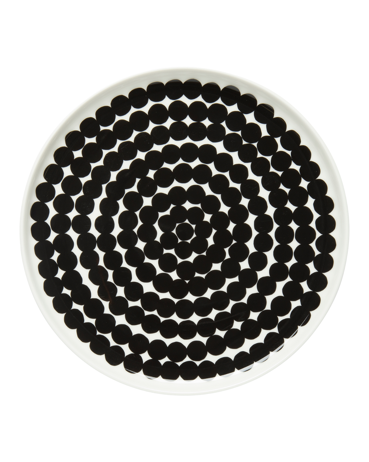 Teller Oiva / Siirtolapuutarha - Schwarz / Weiß (Ø 20 cm)