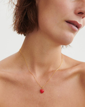 Valentine Pendant - rot/gold