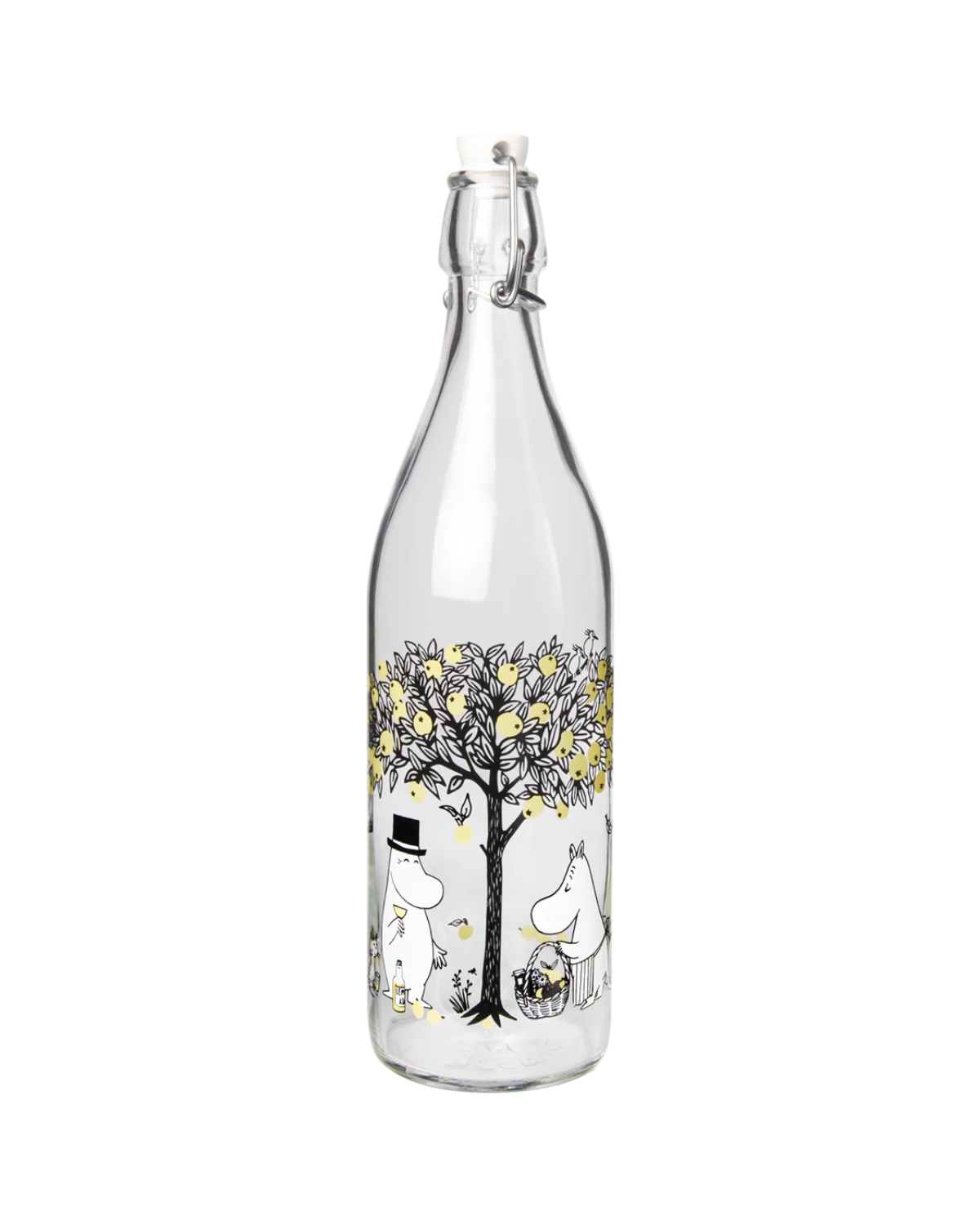 Mumin Glasflasche mit Bügelverschluss - Omenat 1 Liter