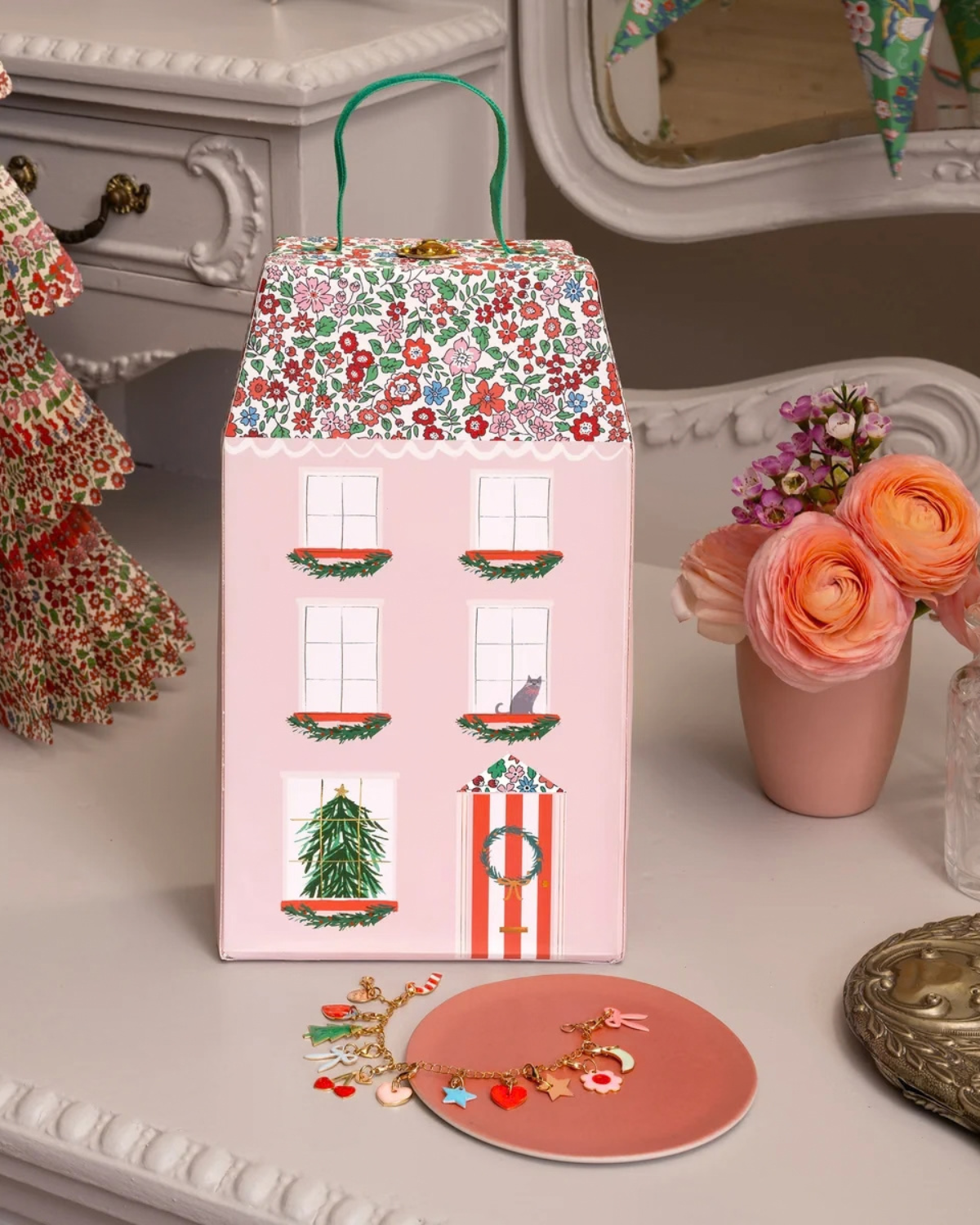 Adventskalender Meri Meri x Liberty - Charm-Armband mit Anhängern