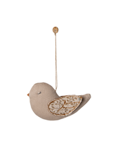 Stoffornament Vogel - Äste/Blau