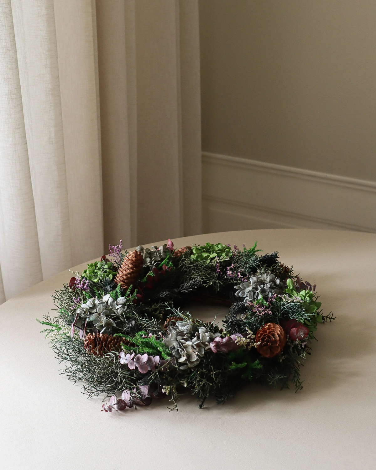 Kranz Eukalyptus & Hortensien - Botanical Forest Wreath (Ø 40 cm)