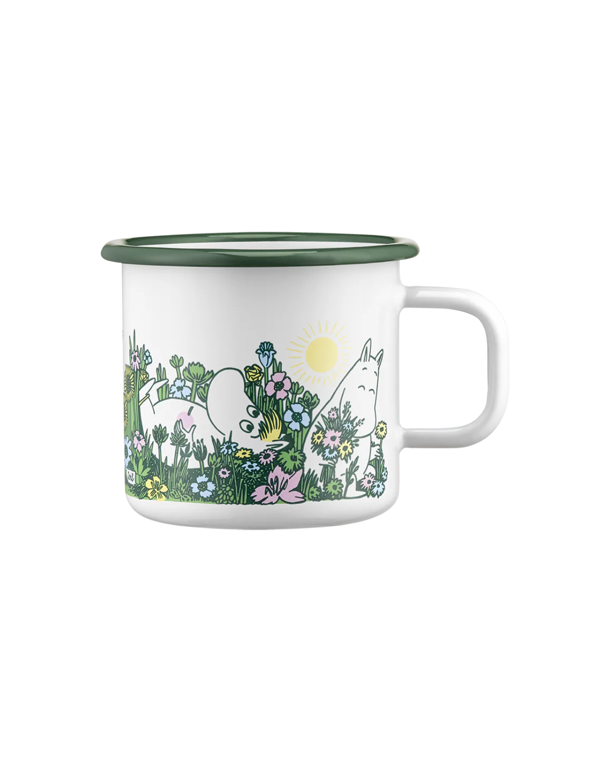 Mumin Emaille Becher - In the Garden 370 ml