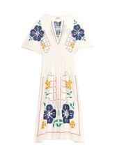 Kleid Laney EMB - Ecru/Multi