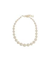 Statement Perlenkette Big Bead - Creme