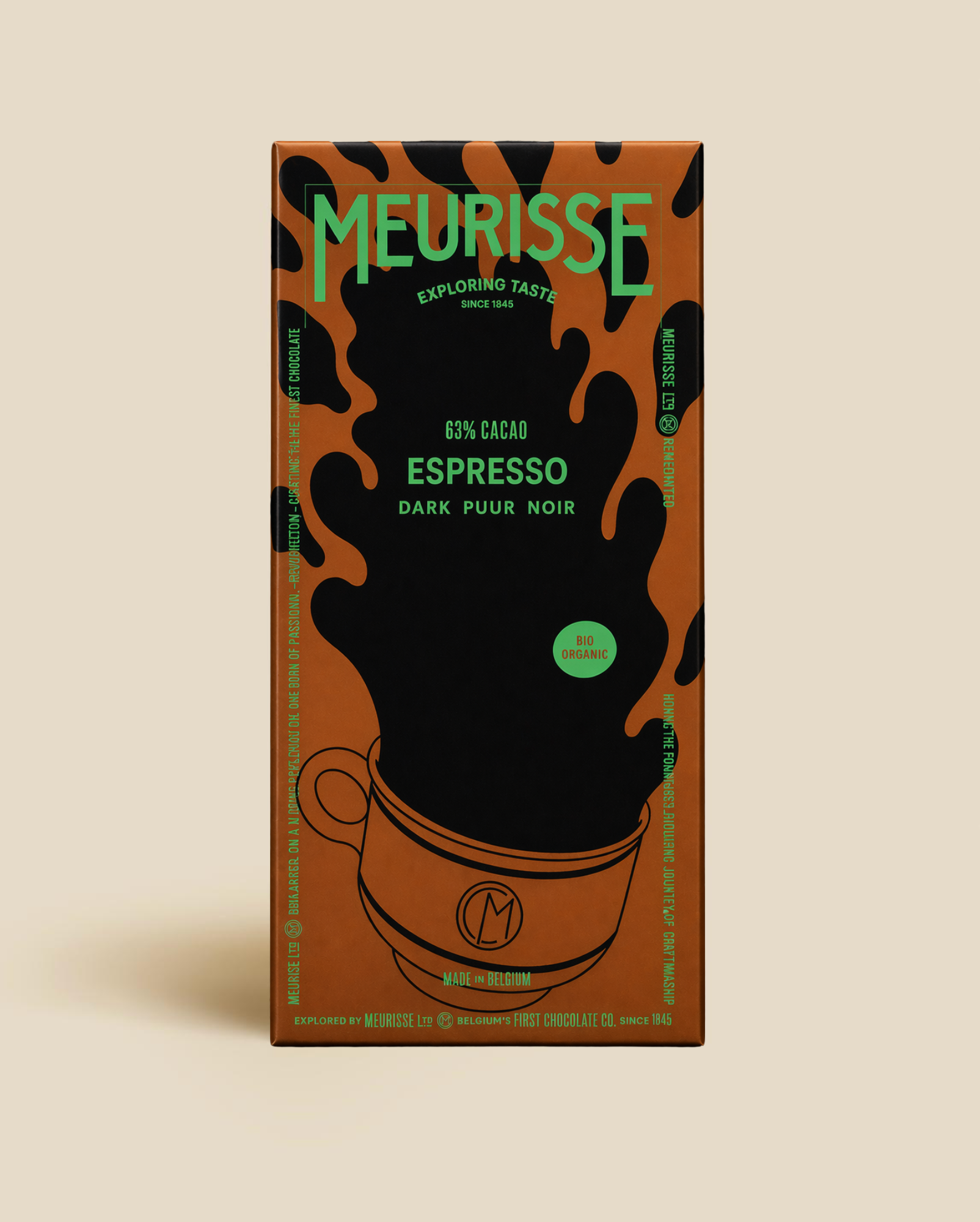 Bio-Zartbitterschokolade mit Espresso - 100 g