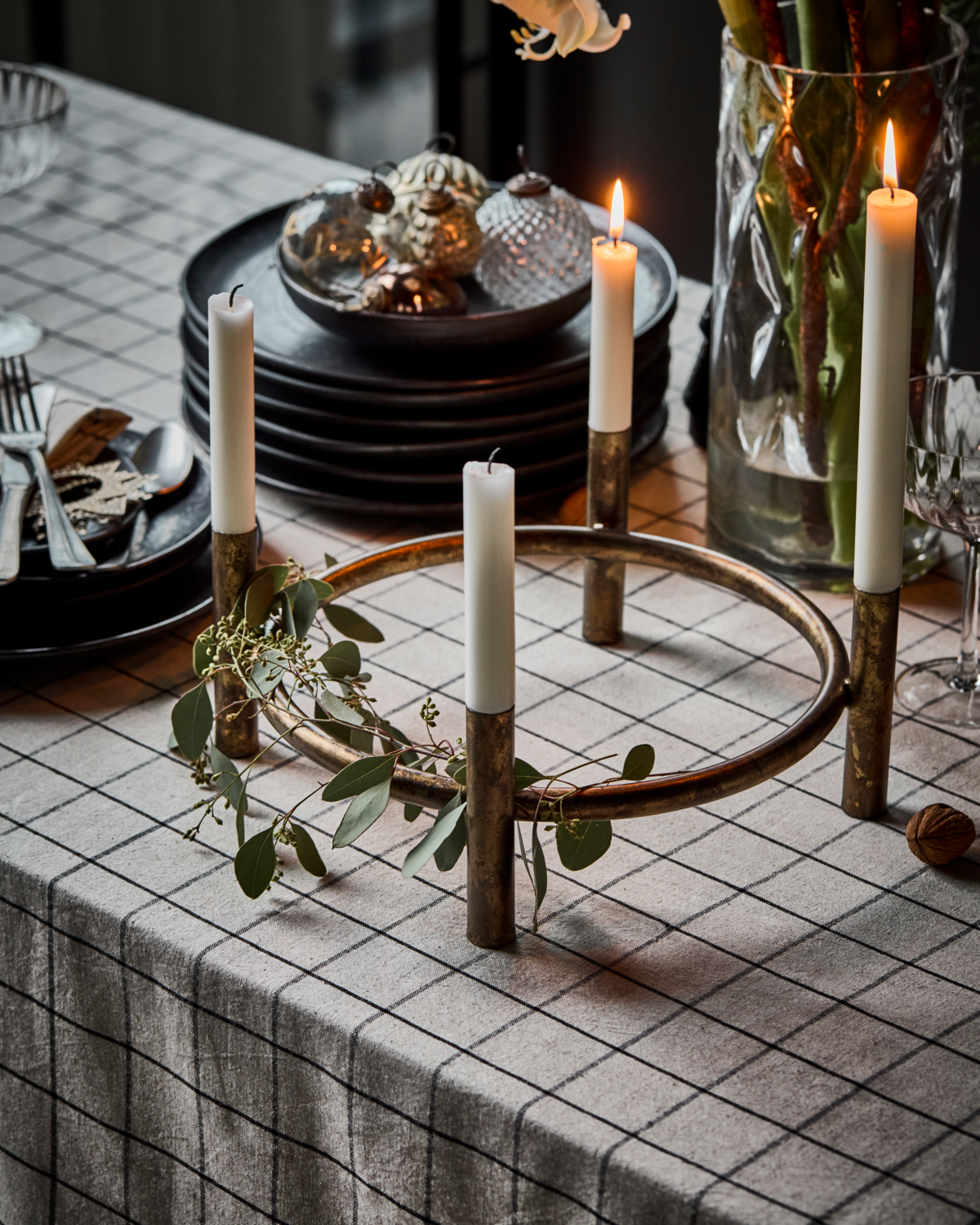 Kerzenhalter Advent Maxi - Messing