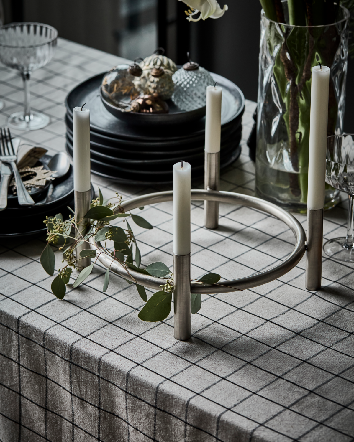 Kerzenhalter Advent Maxi - Silver