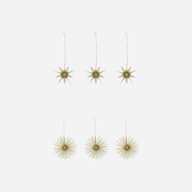 Ornamente Stari - 6er Set off-white
