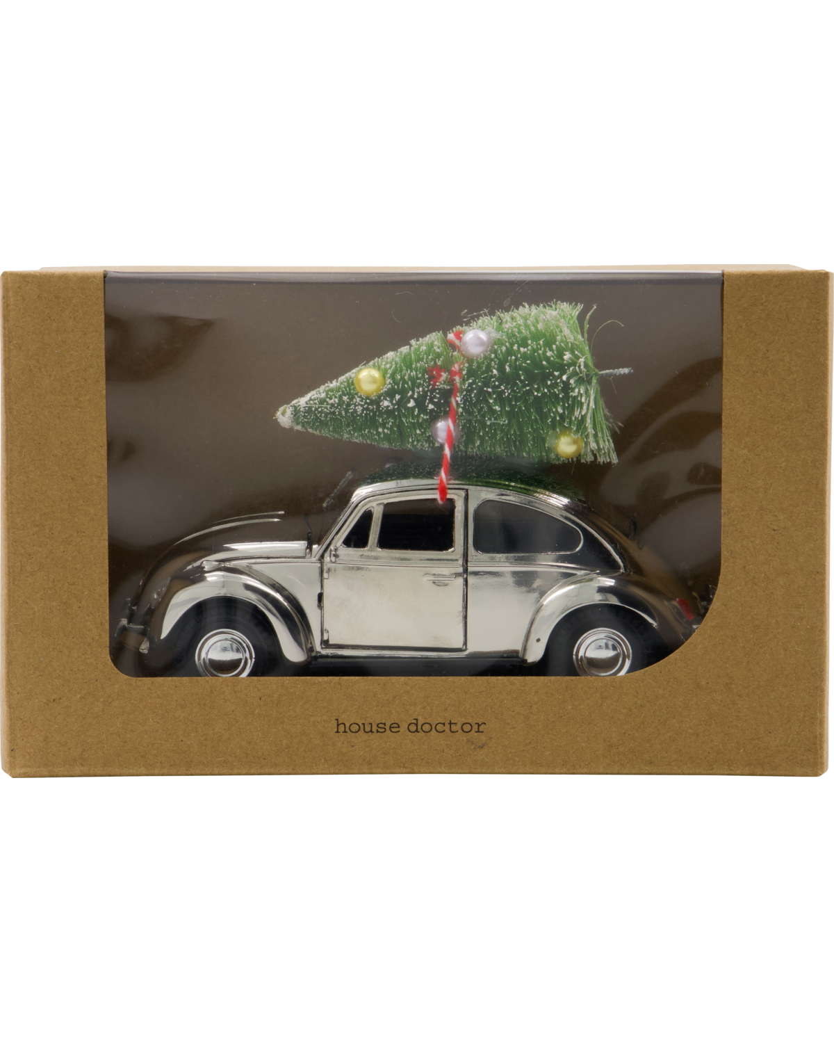 Xmas Car Silber - M