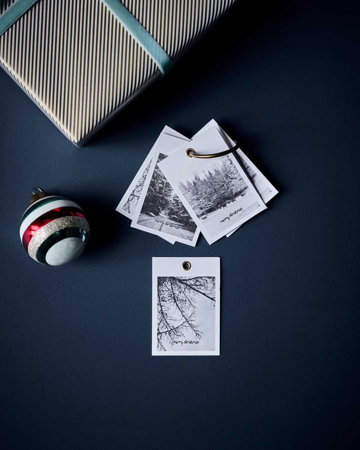 Geschenkanhänger Winter - 12er Set