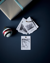 Geschenkanhänger Winter - 12er Set