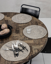 Tischset Circle - light grey - 1 Stück