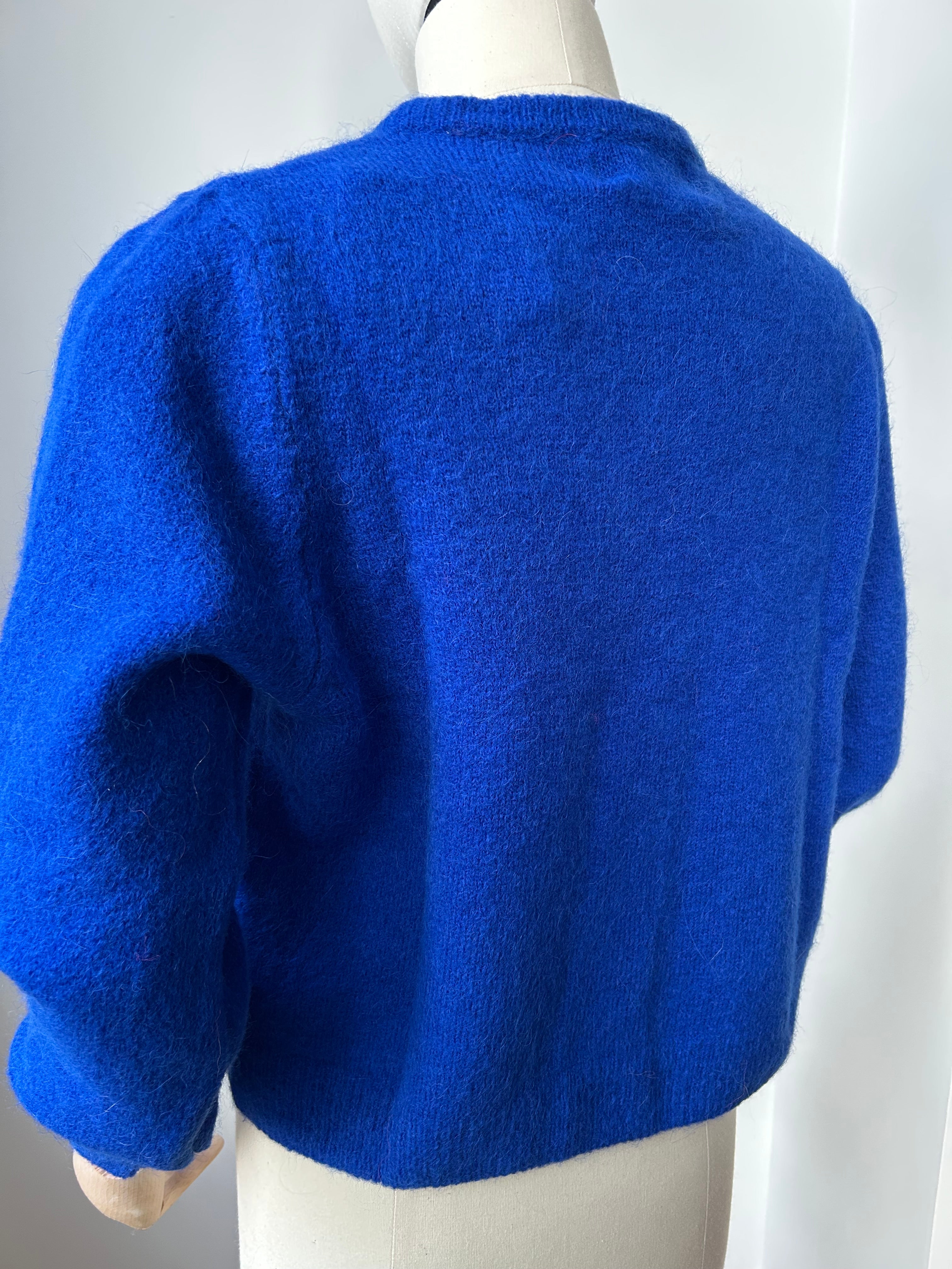 Strickjacke Cardigan - Königsblau