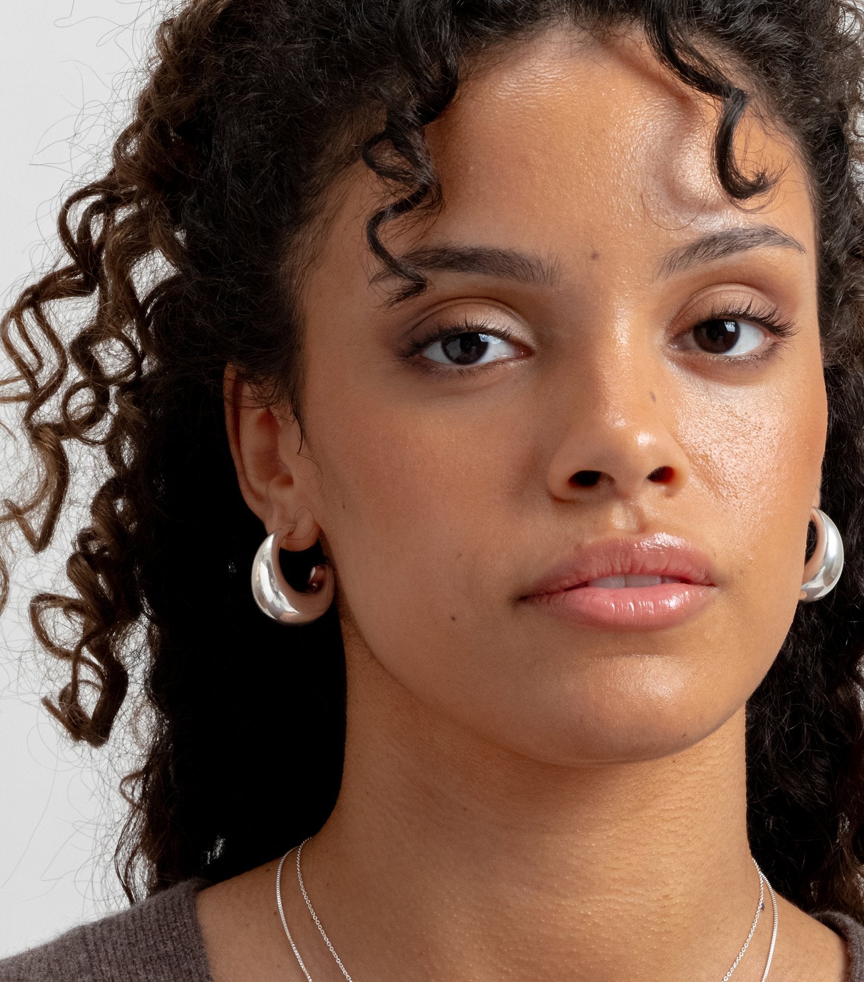 Ohrringe Bolded - silber