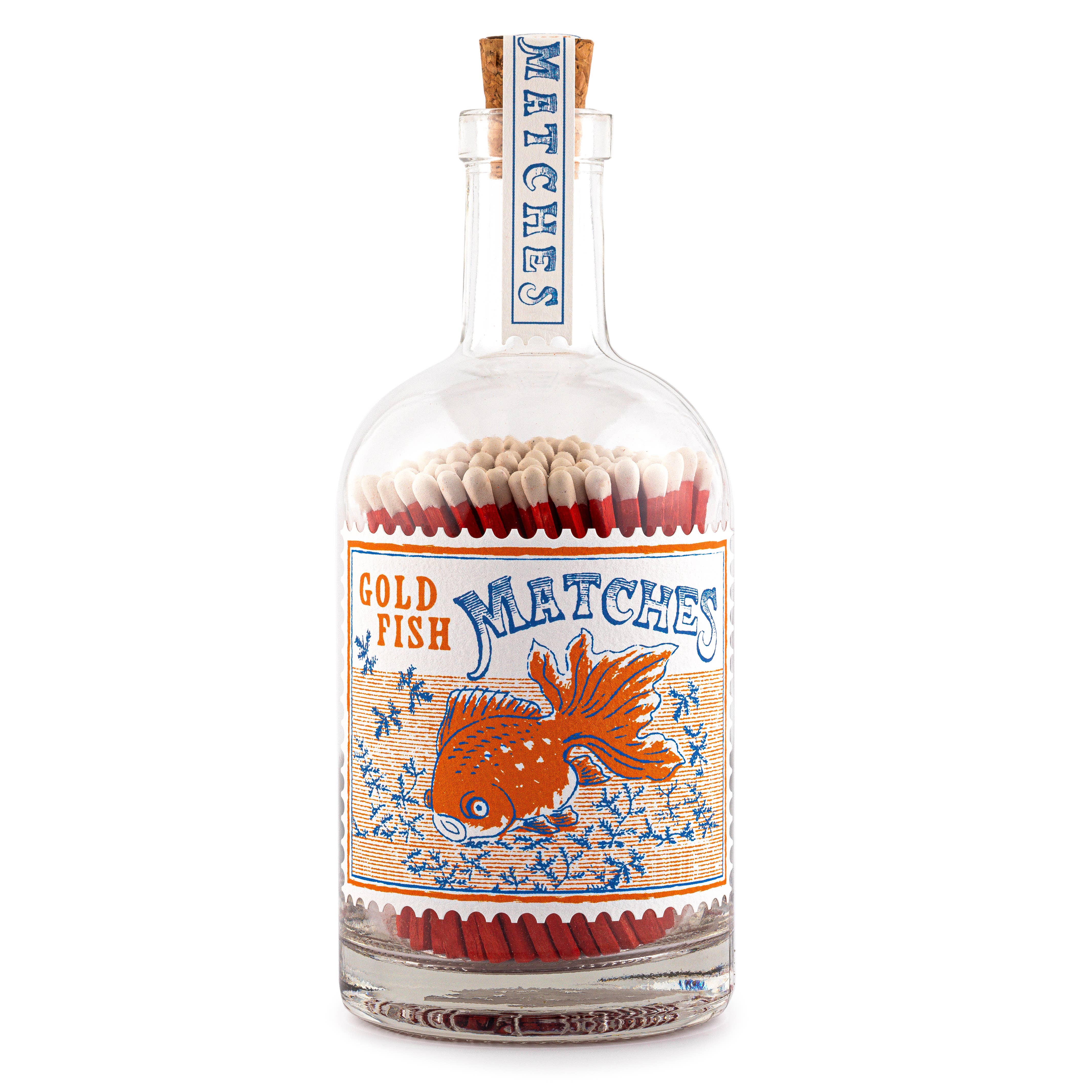 Fisch | Sicherheitszündhölzer in Glasflasche