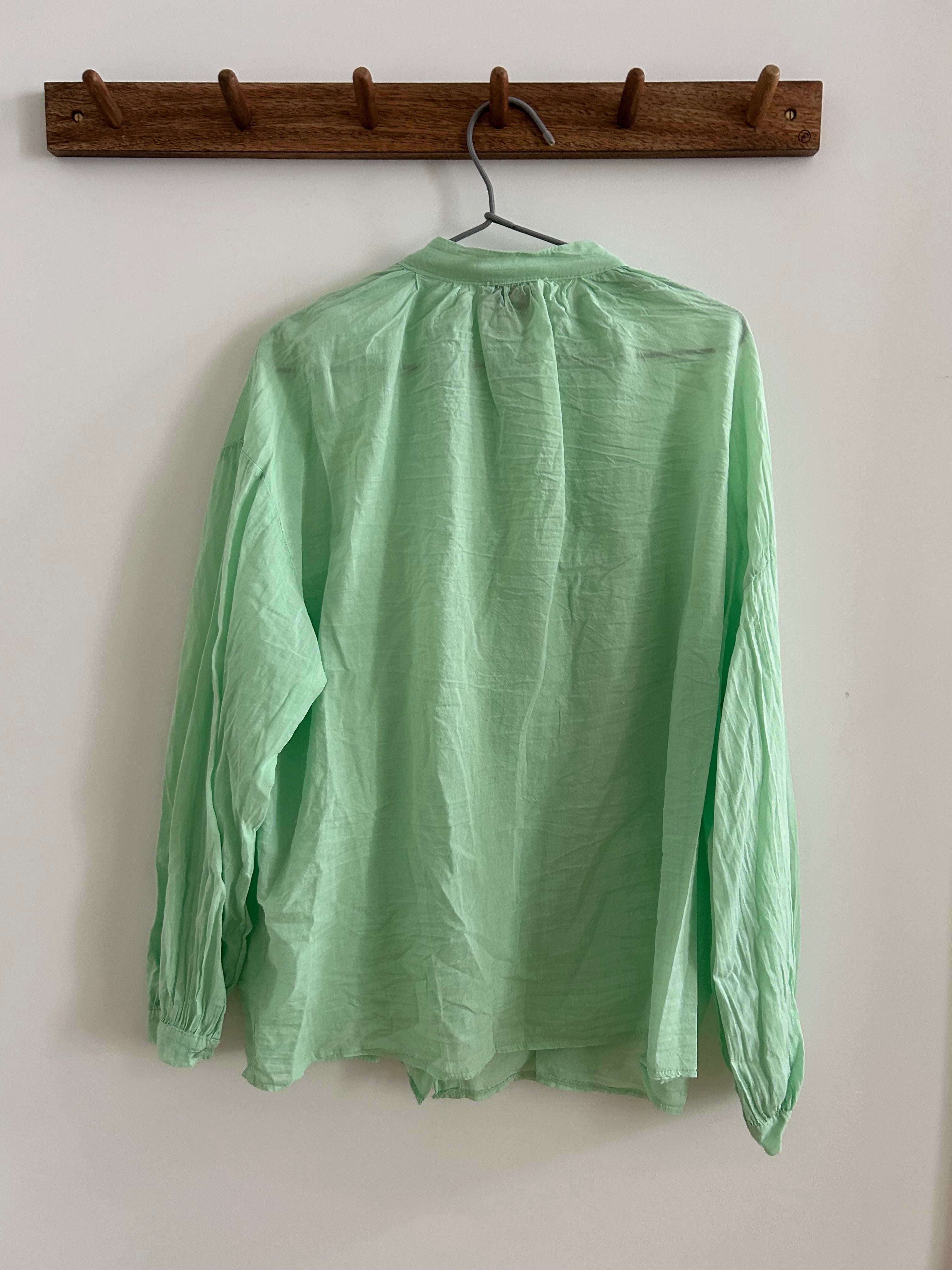 Bluse helles limettengrün