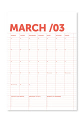 Wandkalender 2027 - A3