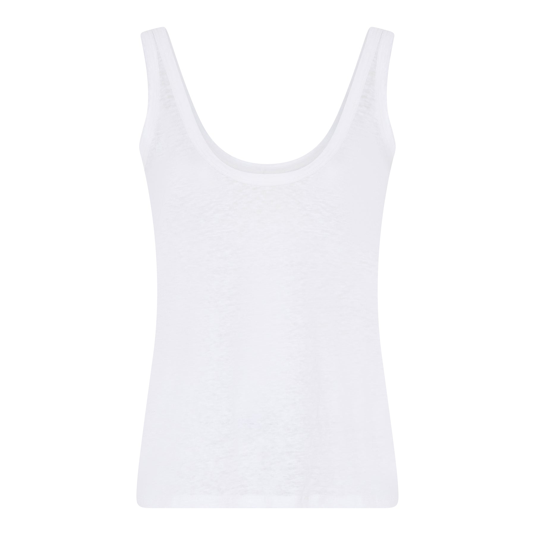 Leinen Top Toronto - Bright White / Weiß