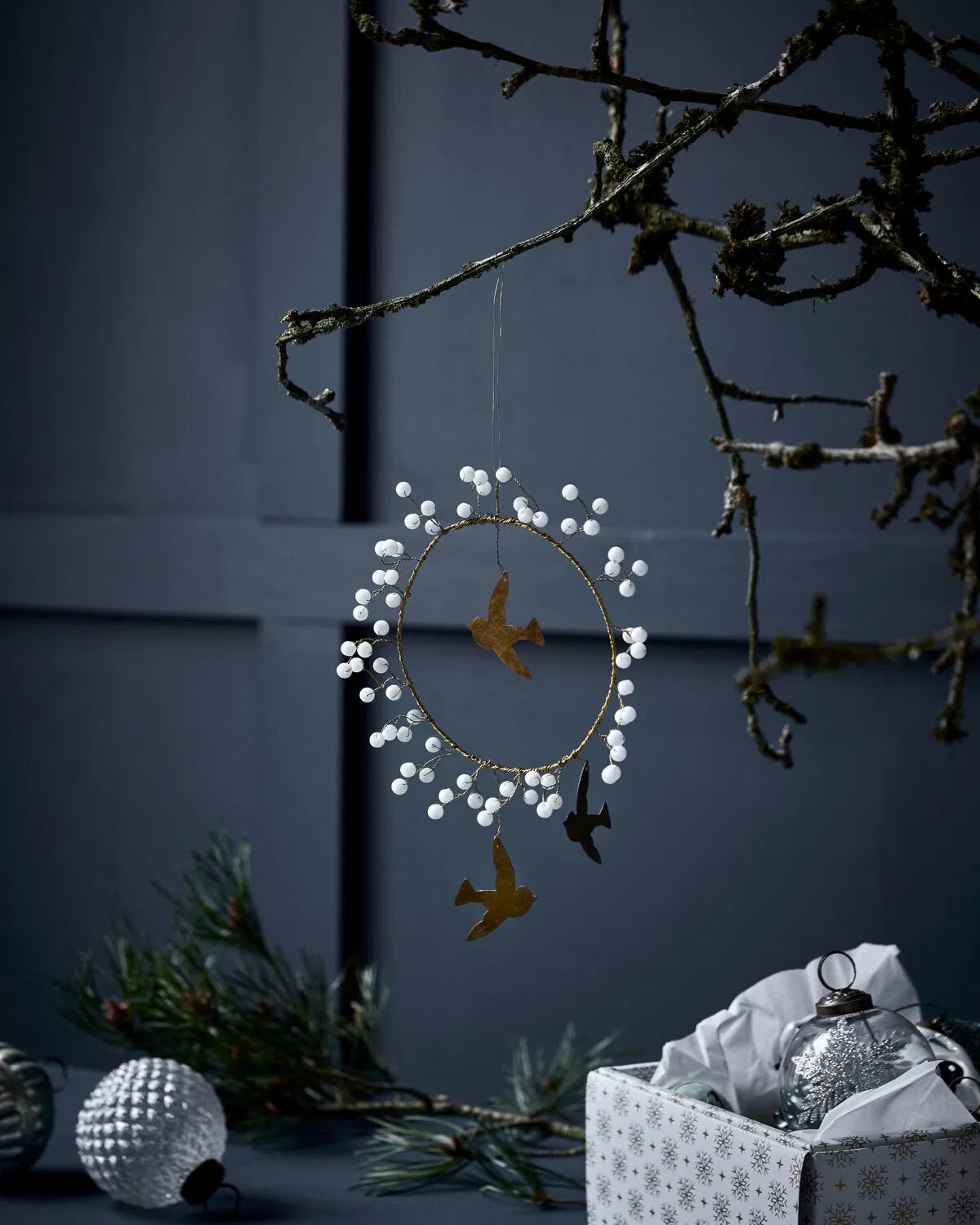 Ornament Bird - Weiß