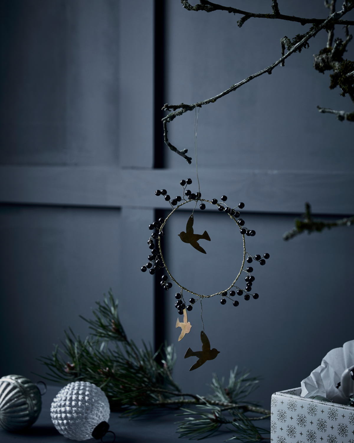 Ornament Bird - Schwarz