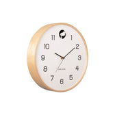 Wanduhr Natur Kuckuck - Weiß