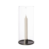 Windlicht aus Metall - schwarz